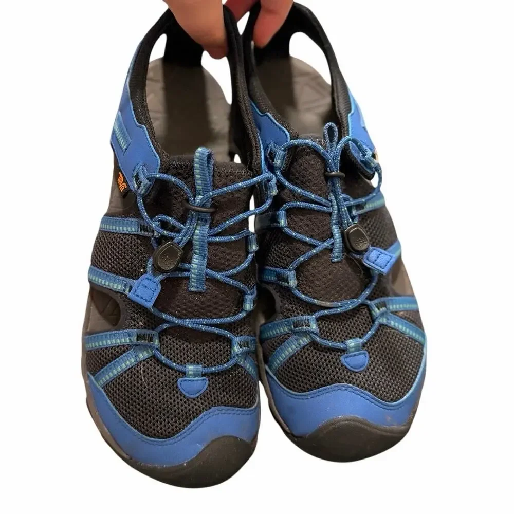 Teva Kids Manatee Trail Sandals Youth Size 7 Blue Athletic Aqua Shoes